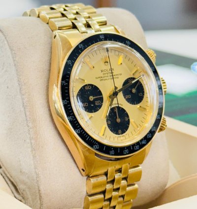 Rolex Daytona Cosmograph 6263 Champagne Dial 14kt Yellow Gold Jubilee Preowned