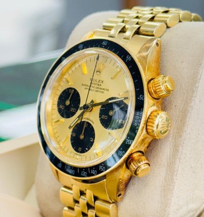 Rolex Daytona Cosmograph 6263 Champagne Dial 14kt Yellow Gold Jubilee Preowned