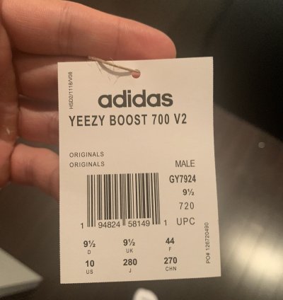 Adidas Yeezy Boost 700 V2 Cream