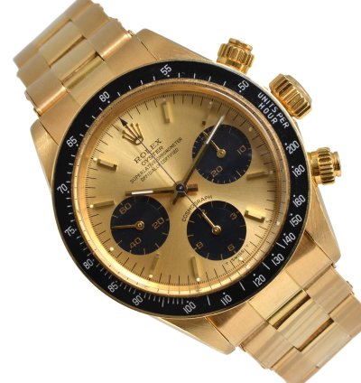 Rolex Daytona Cosmograph 6263 Daytona Champagne Dial Yellow Gold 18kt Full Set 1985