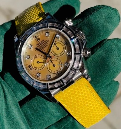 Rolex Daytona Cosmograph Daytona Zenith Lemon Dial 16589br Extremely Rare