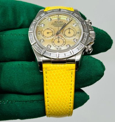Rolex Daytona Cosmograph Daytona Zenith Lemon Dial 16589br Extremely Rare