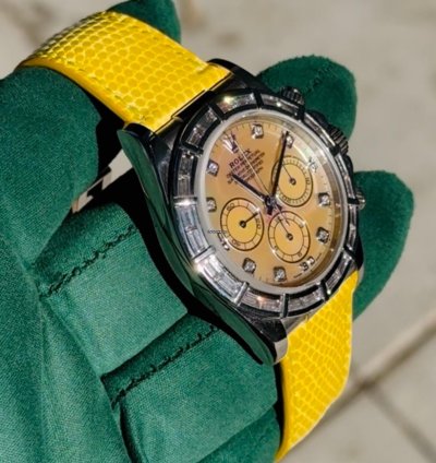 Rolex Daytona Cosmograph Daytona Zenith Lemon Dial 16589br Extremely Rare