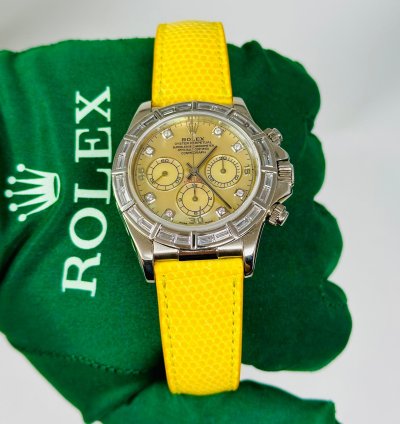 Rolex Daytona Cosmograph Daytona Zenith Lemon Dial 16589br Extremely Rare