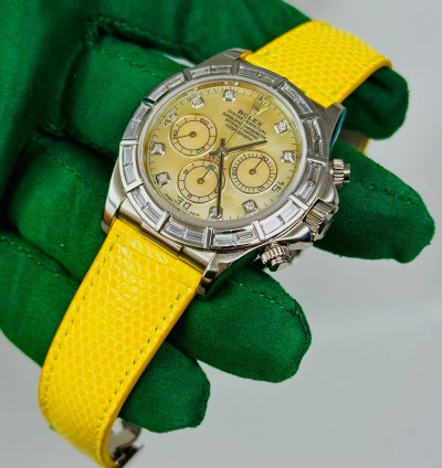 Rolex Daytona Cosmograph Daytona Zenith Lemon Dial 16589br Extremely Rare