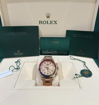 Rolex Daytona Cosmograph Everose Daytona Factory Diamond Rainbow Edition