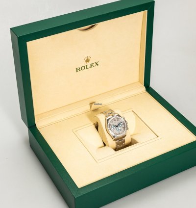 Rolex Daytona Cosmograph Ref 116576tbr 950 Platinum Diamond Setting On Bezel Dial Box Papers Bj-2015