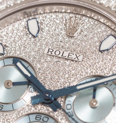 Rolex Daytona Cosmograph Ref 116576tbr 950 Platinum Diamond Setting On Bezel Dial Box Papers Bj-2015