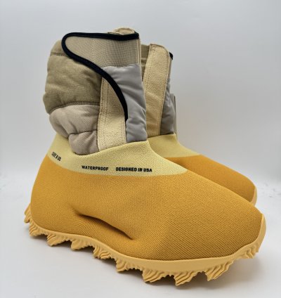 Adidas Yeezy Knit Runner Boot Sulfer Yellow Waterproof