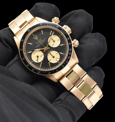 Rolex Daytona Daytona Cosmograph Ref 6263-8 Year 1985 Yellow Gold Top Condition