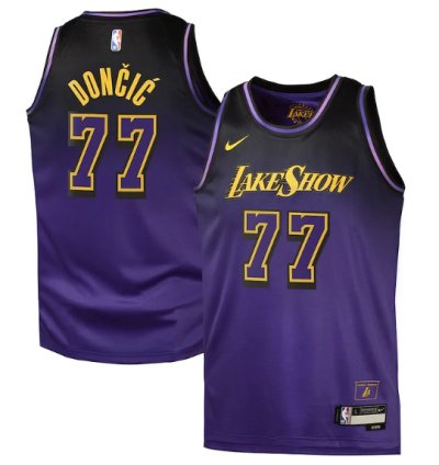 Luka Dončić Los Angeles Lakers Nike City Edition Swingman Jersey 2024 - Purple