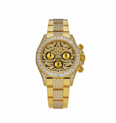 Rolex Daytona Eye Of The Tiger 116598tbr Yellow Gold Diamond Accents