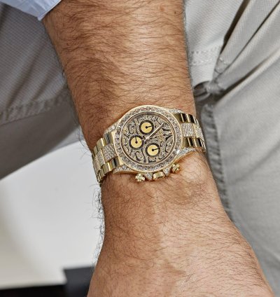 Rolex Daytona Eye Of The Tiger 116598tbr Yellow Gold Diamond Accents