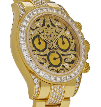 Rolex Daytona Eye Of The Tiger 116598tbr Yellow Gold Diamond Accents