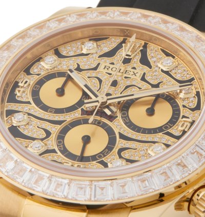 Rolex Daytona Eye Of The Tiger 18k Yellow Gold 116588tbr - Ats-w008208