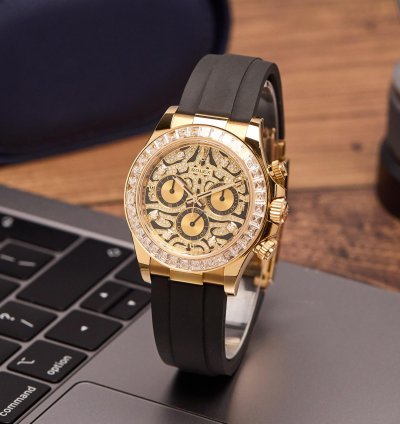 Rolex Daytona Eye Of The Tiger 18k Yellow Gold 116588tbr - Ats-w008208