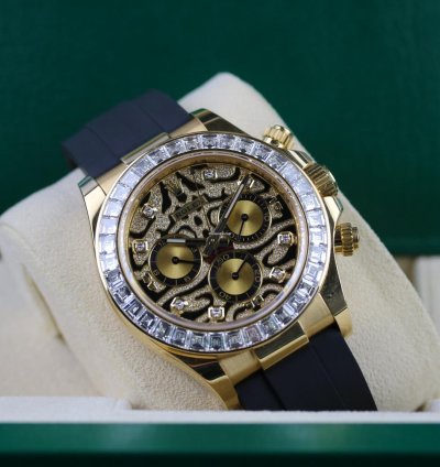 Rolex Daytona Eye Of The Tiger Baguette - Top Condition - Fullset - 2020