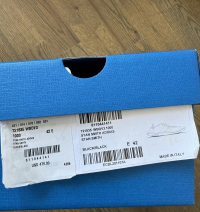 Balenciaga Adidas Stan Smiths black Size 42