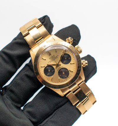 Rolex Daytona Full Set Daytona Yellow Gold Ref 6265 Champagne Dial