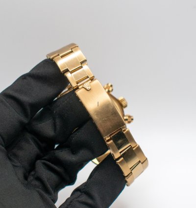 Rolex Daytona Full Set Daytona Yellow Gold Ref 6265 Champagne Dial