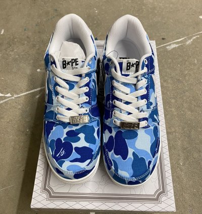 Bape Abc Camo Bapesta Blue