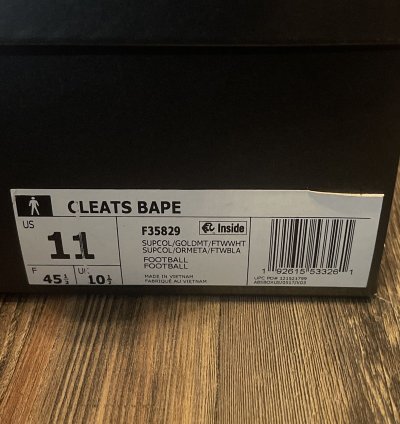 Bape Adidas Football Cleats
