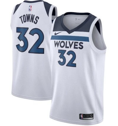 Karl-anthony Towns Minnesota Timberwolves Nike Swingman Jersey White - Association Edition