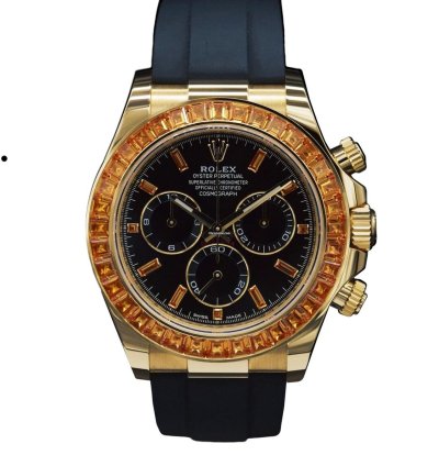 Rolex Daytona Orange Sapphire 18k Yellow Gold 116588saco - Ats-w008156