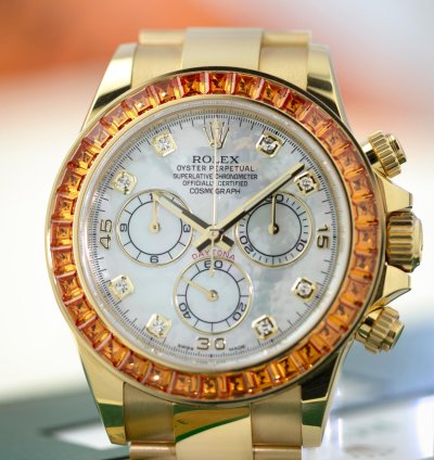 Rolex Daytona Orange Sapphire Saco