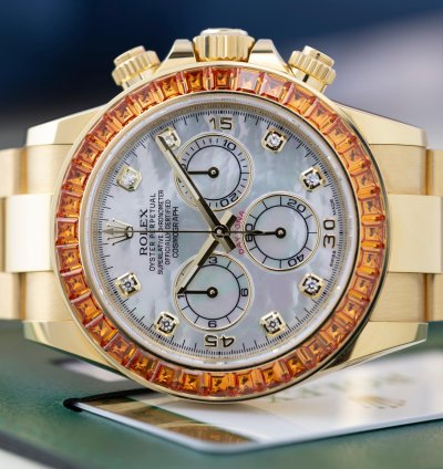 Rolex Daytona Orange Sapphire Saco