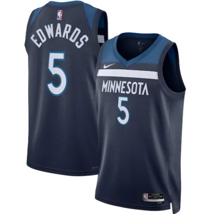 Anthony Edwards Minnesota Timberwolves Nike Unisex Swingman Jersey - Icon Edition - Navy