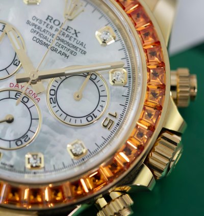 Rolex Daytona Orange Sapphire Saco