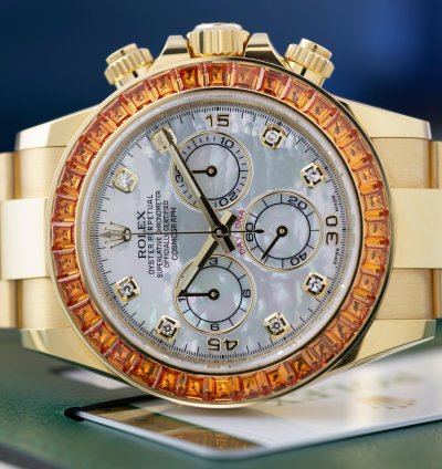 Rolex Daytona Orange Sapphire Saco