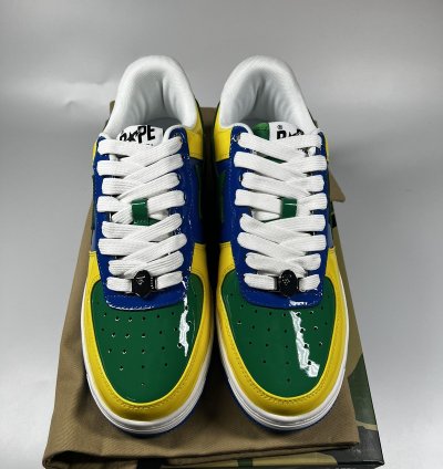 Bape Bape Sta 1 Blue Yellow Green - Size 9 5