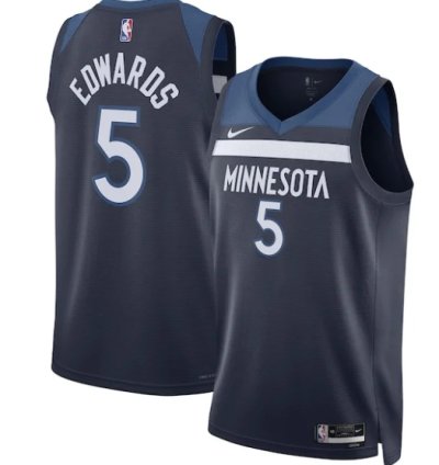 Anthony Edwards Minnesota Timberwolves Nike Unisex Swingman Jersey - Icon Edition - Navy