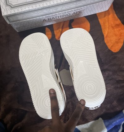 Bape Bapesta Gold Foot Soldier