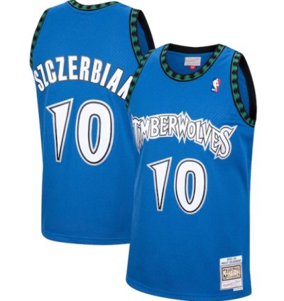 Wally Szczerbiak Minnesota Timberwolves 200102 Hardwood Classics Swingman Jersey - Blue