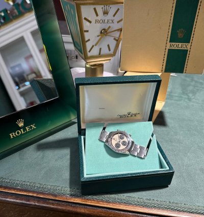 Rolex Daytona Paul Newman Tropical Scritta Larga 6239 Full Set