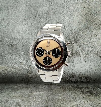 Rolex Daytona Paul Newman Tropical Scritta Larga 6239 Full Set