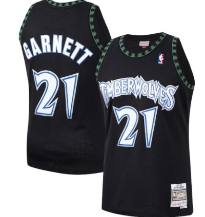 Kevin Garnett Minnesota Timberwolves Hardwood Classics Swingman Jersey - Black