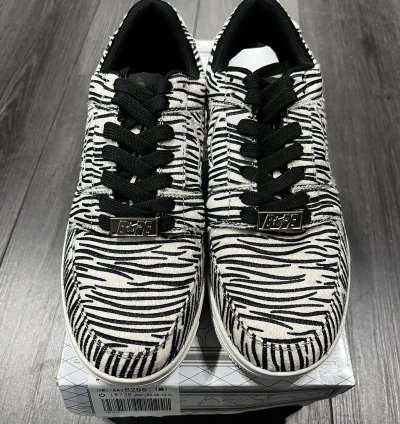 Bape Bapesta Zebra Print Sneaker Sz 9