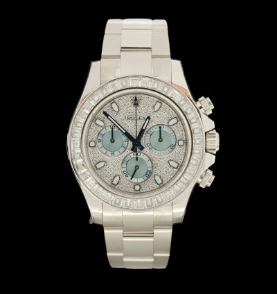 Rolex Daytona Platinum Baguette Ref 116576tbr