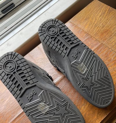 Bape Bathing Ape Sk8 Sta Suede Triple Black Dunks