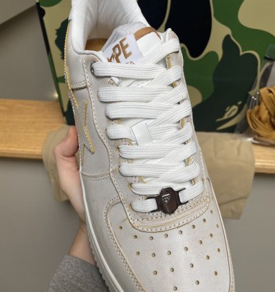 Bape Beige Sta 5 Sneakers