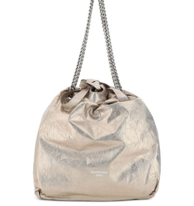 Balenciaga Crush Metallic Tote Bag