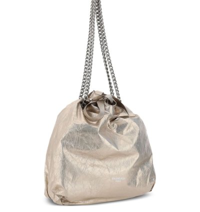 Balenciaga Crush Metallic Tote Bag