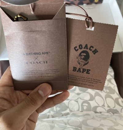 Bape Coach Bapesta White Multi
