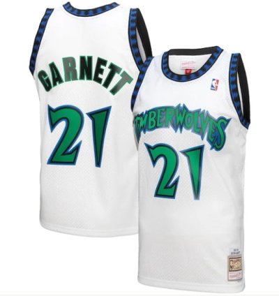 Kevin Garnett Minnesota Timberwolves 1997-98 Hardwood Classics Reload 30 Swingman Jersey - White