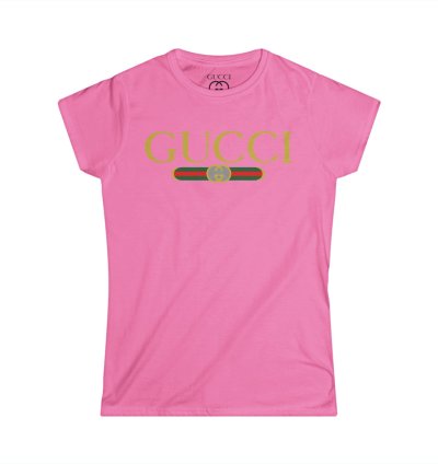 Gucci Gg Logo Women Pink T-shirt - Size Usa