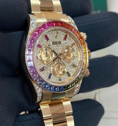 Rolex Daytona Rainbow Pave Dial Off Catalogue